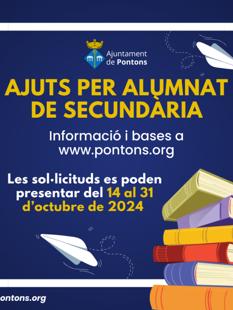 Ajuts per alumNAT de secundària PONTONS